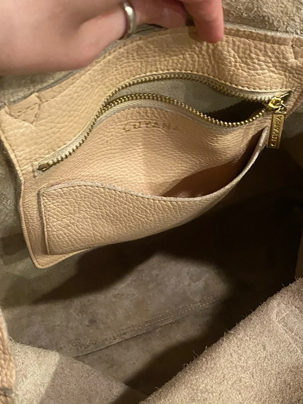Cuyana Classic Nude Leather Tote Bag - AS IS